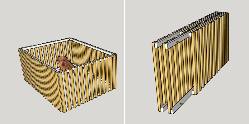 Как сделать вольер для собаки своими руками