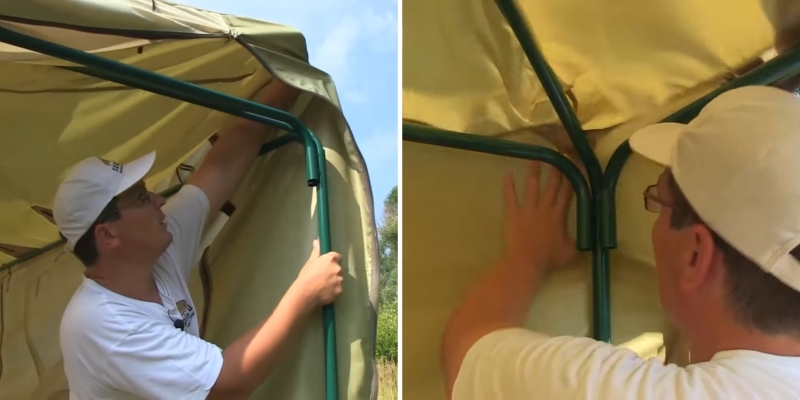 Как собрать шатёр для отдыха или кемпинга