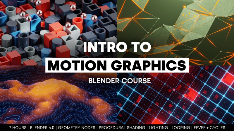 Скачать с Яндекс диска Intro to Motion Graphics (Blender Course)